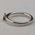 British vintage jewelry 9ct gold star pure silver ring