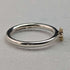 British vintage jewelry 9ct gold star pure silver ring