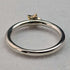 British vintage jewelry 9ct gold star pure silver ring