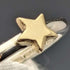 British vintage jewelry 9ct gold star pure silver ring