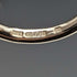 British vintage jewelry 9ct gold star pure silver ring