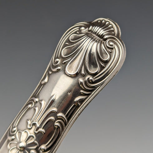 1981年 英国ヴィンテージ 純銀製ハンドル ケーキスライサー 箱入り Harrison Brothers