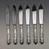 1973 British Vintage Sterling Silver Handle Cutlery 6 Pair Set Boxed Harrison Brothers