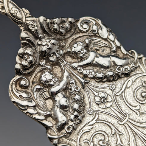 1900 年左右德國古董歐式銀質蛋糕餐具