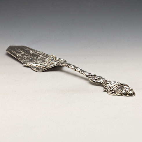 Around 1900 German Antique Continental Silver Cake Server