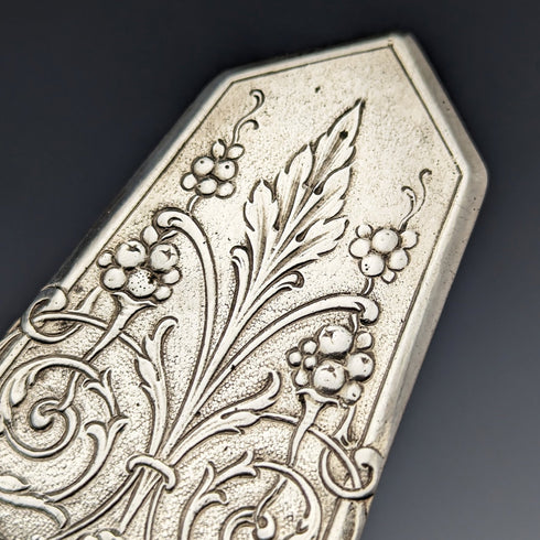 1900 年左右德國古董歐式銀質蛋糕餐具