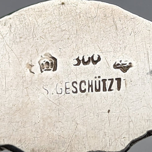 1900 年左右德國古董歐式銀質蛋糕餐具