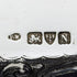 1896 British Antique Pure Silver Square Dressing Table Tray 666g Florence Warden