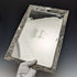 1896 British Antique Pure Silver Square Dressing Table Tray 666g Florence Warden
