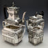 1900 年左右英國古董不列顛金屬茶具 4 件套 Walker 和 Hall