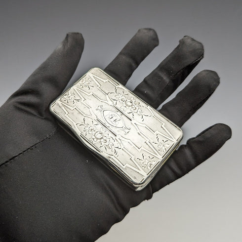 十九世紀初法國古董 950 銀鼻煙盒 69 克