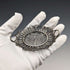 Circa 1900 Antique Silver Flower Filigree Tray