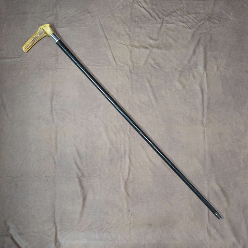 1889年 英国アンティーク 紳士用ステッキ 鹿角クラッチハンドル 91cm