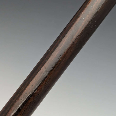1901年 英国アンティーク 紳士用ステッキ 純銀 編目彫刻 丸ハンドル 89cm