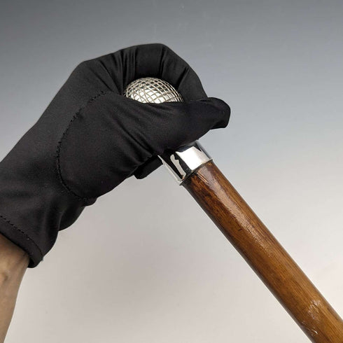 1900年頃 英国アンティーク 紳士用ステッキ ゴルフボール型 丸ハンドル 88cm