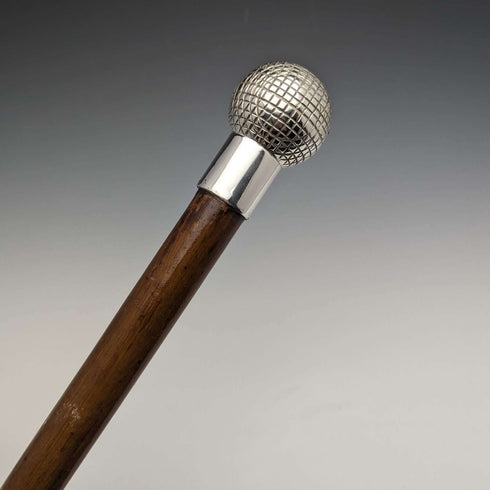 1900年頃 英国アンティーク 紳士用ステッキ ゴルフボール型 丸ハンドル 88cm