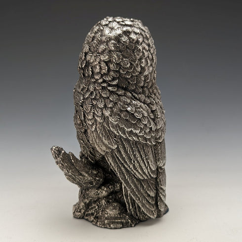 英国 カントリーアーティスト社 フクロウ 純銀張り彫刻 フィギュリン