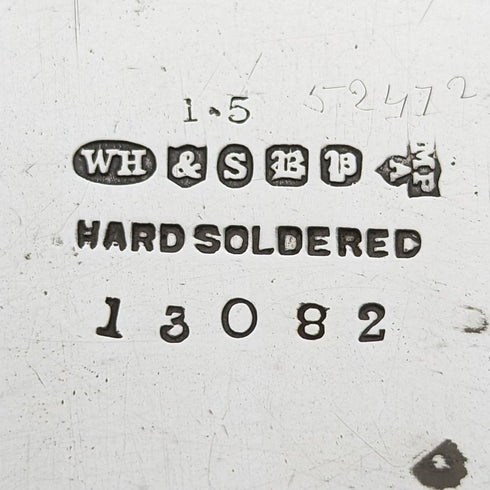 1900年左右 英國古董 銀器製 早餐盤 William Hutton