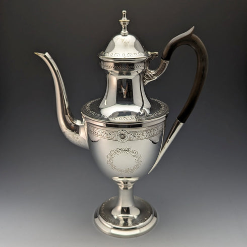 英國復古銀鍍層咖啡壺 喬治亞風格