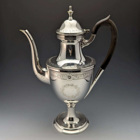 英国ヴィンテージ シルバープレート製 コーヒーサーバ ジョージアンスタイル