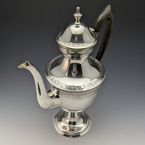 英國復古銀鍍層咖啡壺 喬治亞風格