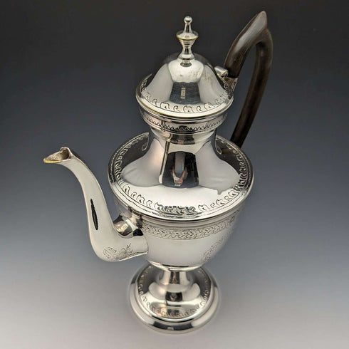 英国ヴィンテージ シルバープレート製 コーヒーサーバ ジョージアンスタイル