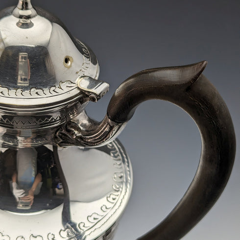 英國復古銀鍍層咖啡壺 喬治亞風格