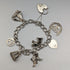 英国ヴィンテージ 純銀製 チャームブレスレット 31g
