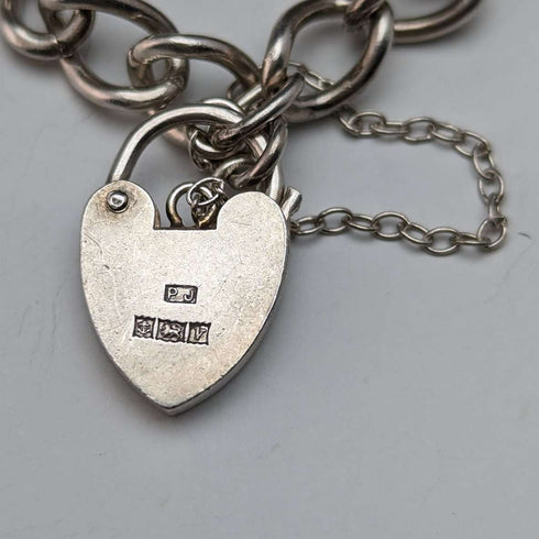 1970 年英國復古純銀吊飾手鍊 32 克