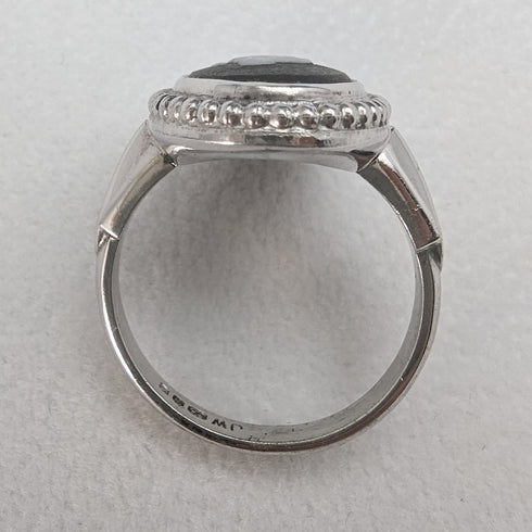 英國復古珠寶韋奇伍德碧玉純銀戒指戒指