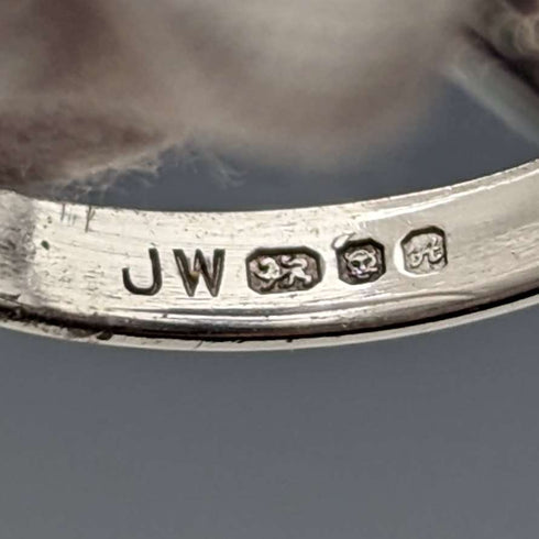 British Vintage Jewelry Wedgwood Jasperware Sterling Silver Ring Ring