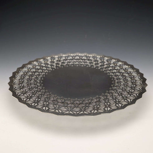 20世紀初頭 英国アンティーク シルバープレート製ディッシュ 直径27cm Mappin&Webb