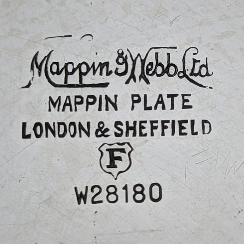 20世紀初頭 英国アンティーク シルバープレート製ディッシュ 直径27cm Mappin&Webb