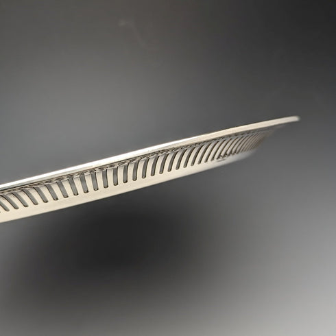 20 世紀初美國古董鍍銀托盤直徑 28 厘米戈勒姆