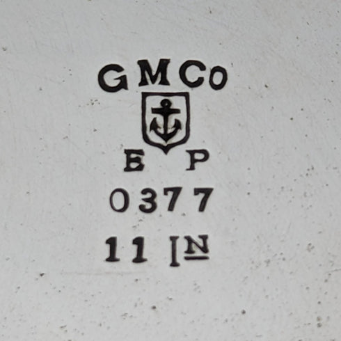 20 世紀初美國古董鍍銀托盤直徑 28 厘米戈勒姆