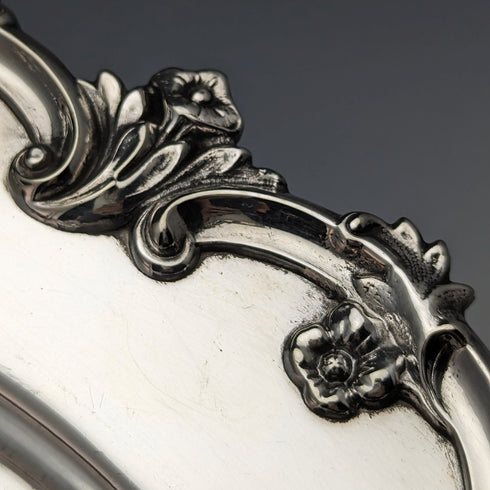 20世紀初頭 英国アンティーク シルバープレート製ディッシュ 直径30cm Alex Clark