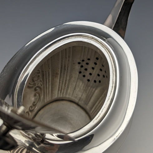 1902 年左右英國古董純銀學士茶壺 3 件套總計 540 克 Walker&Hall