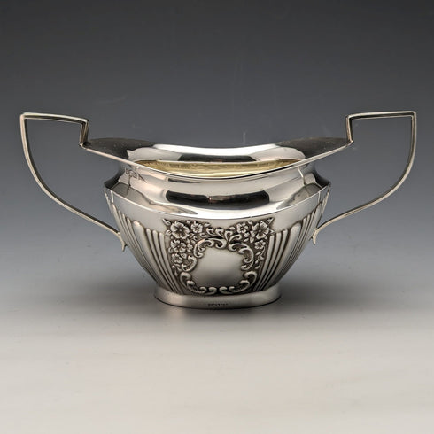 1902 年左右英國古董純銀學士茶壺 3 件套總計 540 克 Walker&Hall