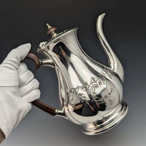 英國復古鍍銀咖啡壺庫珀兄弟
