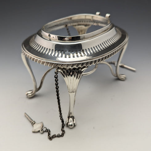 1905年頃 英国アンティーク シルバープレート製 ケトル&バーナースタンドセット Mappin&Webb
