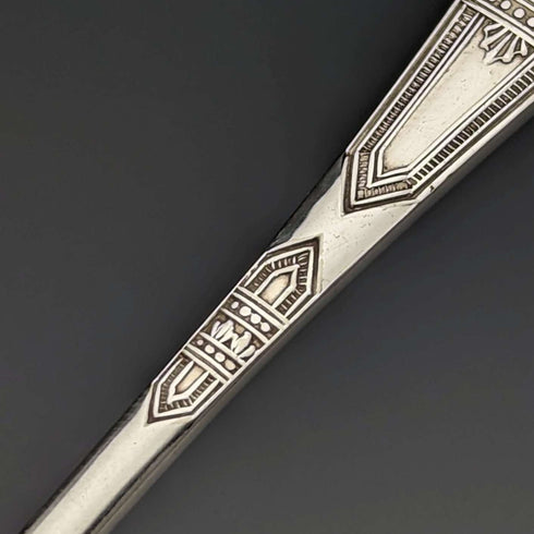 1900 年左右英國古董鍍銀茶匙 6 件套 Daniel & Arter