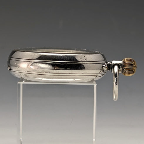 1901年 英国アンティーク ベンソン BANK 懐中時計 銀側オープンフェース 動作良好