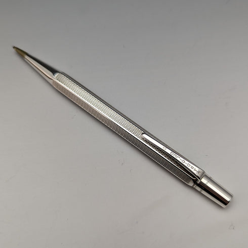 1963 年英國復古 Yard O 紅色純銀六邊形推進鉛筆盒