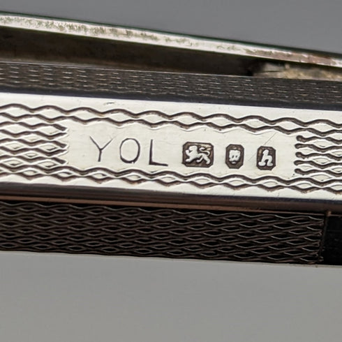 1963 年英國復古 Yard O 紅色純銀六邊形推進鉛筆盒