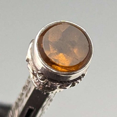 Antique Mechanical Pencil Telescopic 60-93mm Magic Pencil Silver Plated Glass Decor