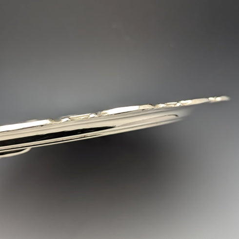 1907年頃 英国アンティーク シルバープレート製サルヴァ 直径32cm Henry Atkins