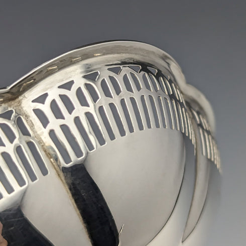 1924 年英國古董純銀蜜餞直徑 12 厘米 145 克 Mappin&Webb