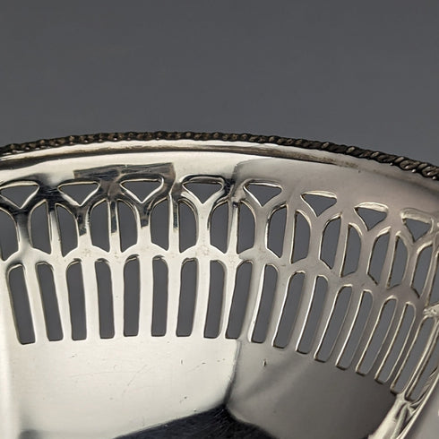 1924 年英國古董純銀蜜餞直徑 12 厘米 145 克 Mappin&Webb