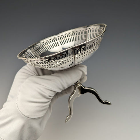 1924 年英國古董純銀蜜餞直徑 12 厘米 145 克 Mappin&Webb