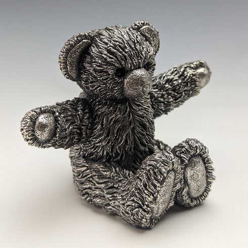 英国 カントリーアーティスト社 テディベア 純銀張り彫刻 フィギュリン